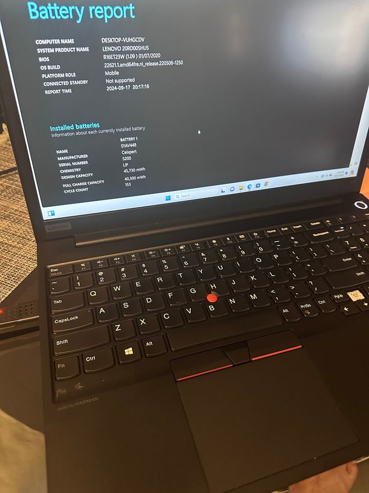 Lenovo ThinkPad /QUAD Core i5 10th Gen / 16GB/512GB SSD/Win 11/HARMAN