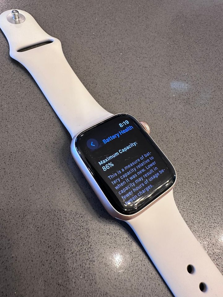 Apple Watch SE (2nd Gen) 40mm Gold Aluminum Case with Starlight Sport Band 