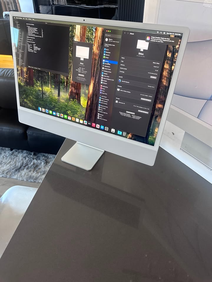 2021 Apple iMac 24" 4.5K Retina / M1 8 CORE / 256GB / 8GB