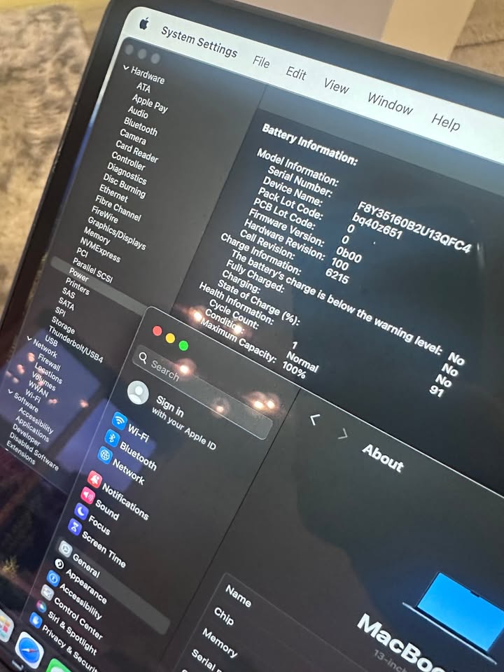 2024 Apple Macbook Air 13.6"/ M3 /100% Battery/1 Cycle!/WARRANTY Aug 15, 2025