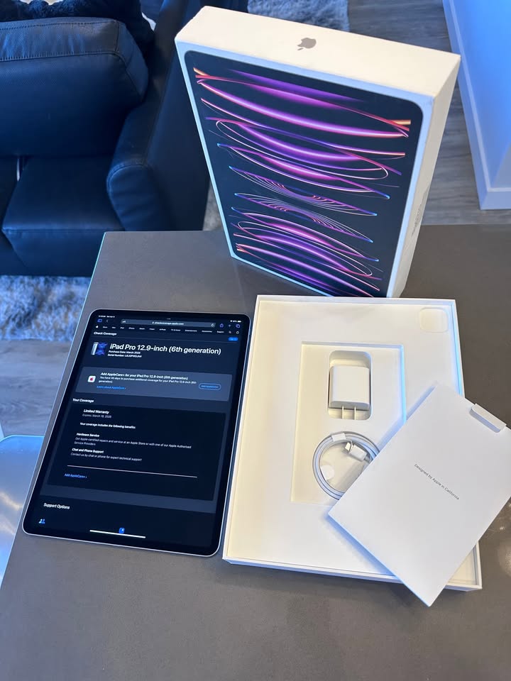 Apple iPad Pro 12.9" Wi-Fi M2 256GB WARRANTY March 2026 (6th Generation) 