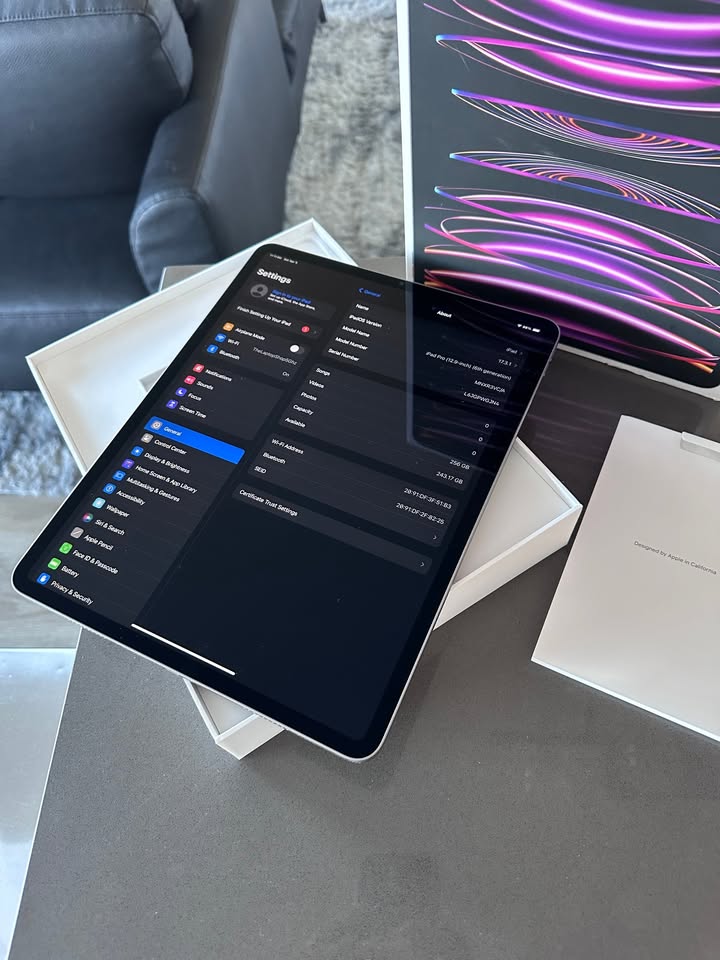 Apple iPad Pro 12.9" Wi-Fi M2 256GB WARRANTY March 2026 (6th Generation) 