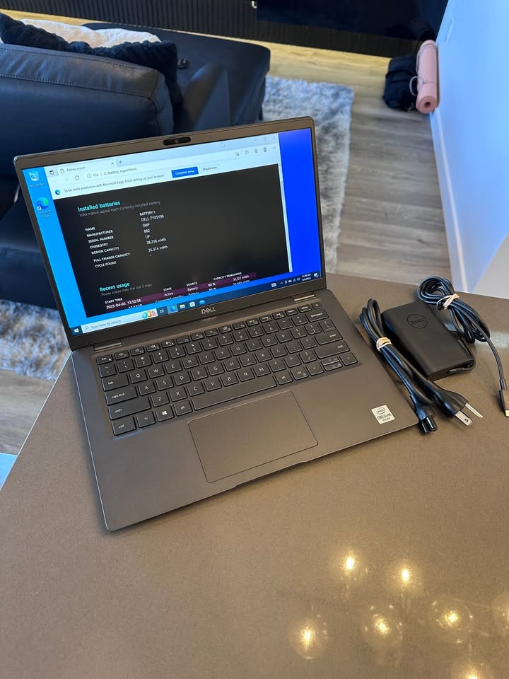 Dell Latitude 14" Laptop - Intel Core i5-10310U QUAD Core- SSD - 16 GB RAM - Carbon Fiber