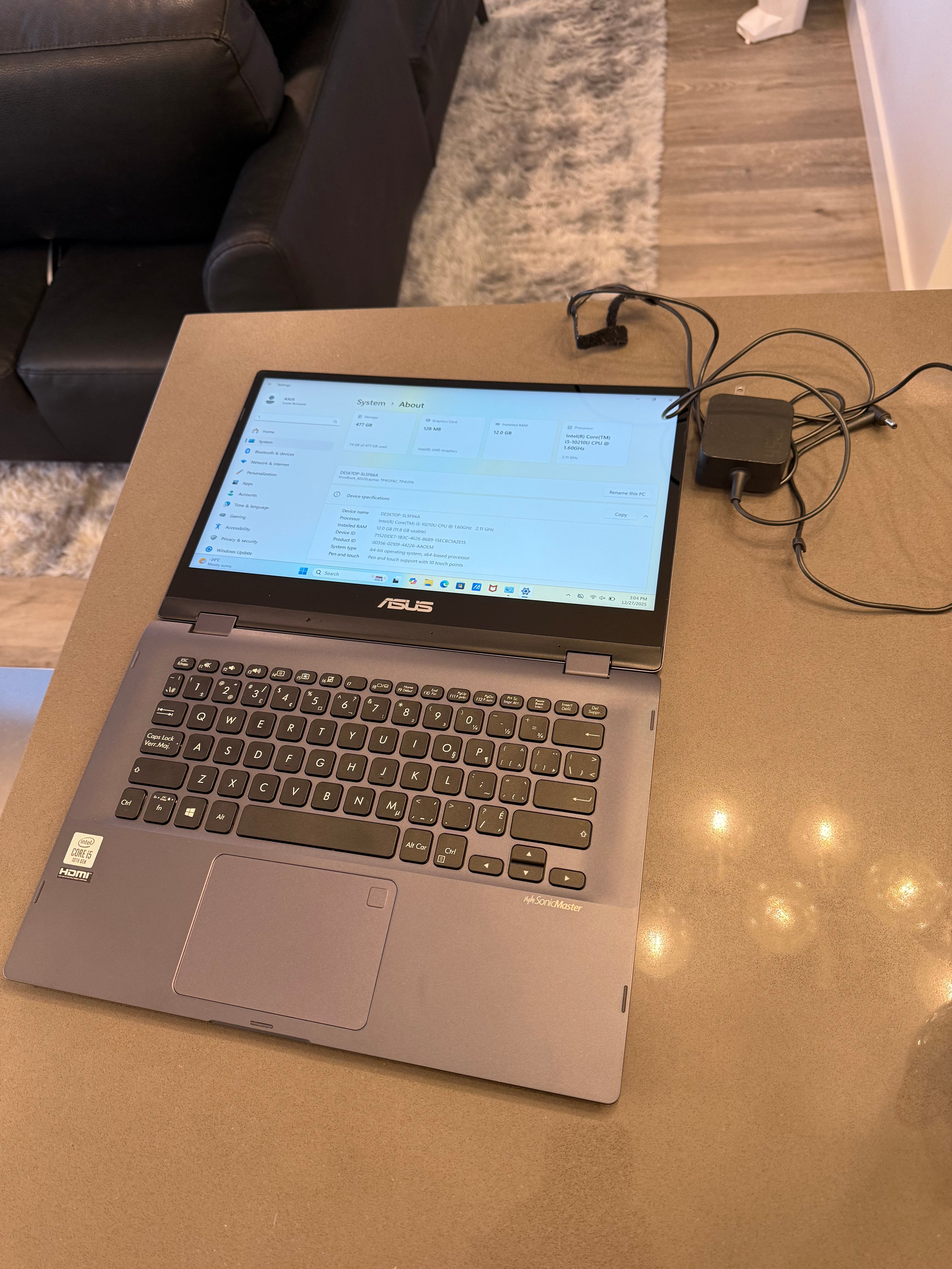 Asus VivoBook Flip Laptop 14" Intel QUAD Core i5-10210U / 12GB RAM 512GB SSD