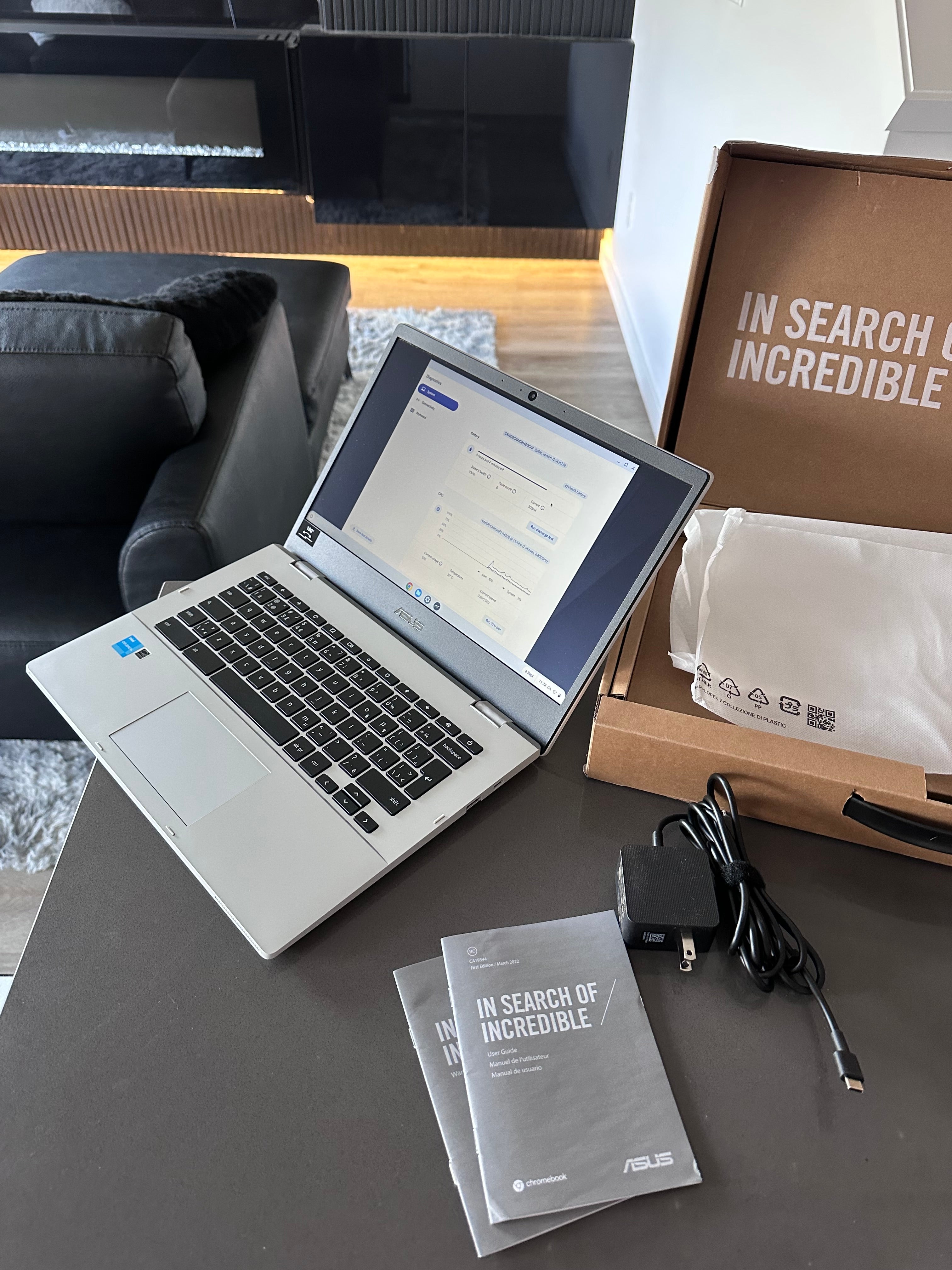 2024 Asus Chromebook, 14" FHD NanoEdge Display, Intel DUAL Core