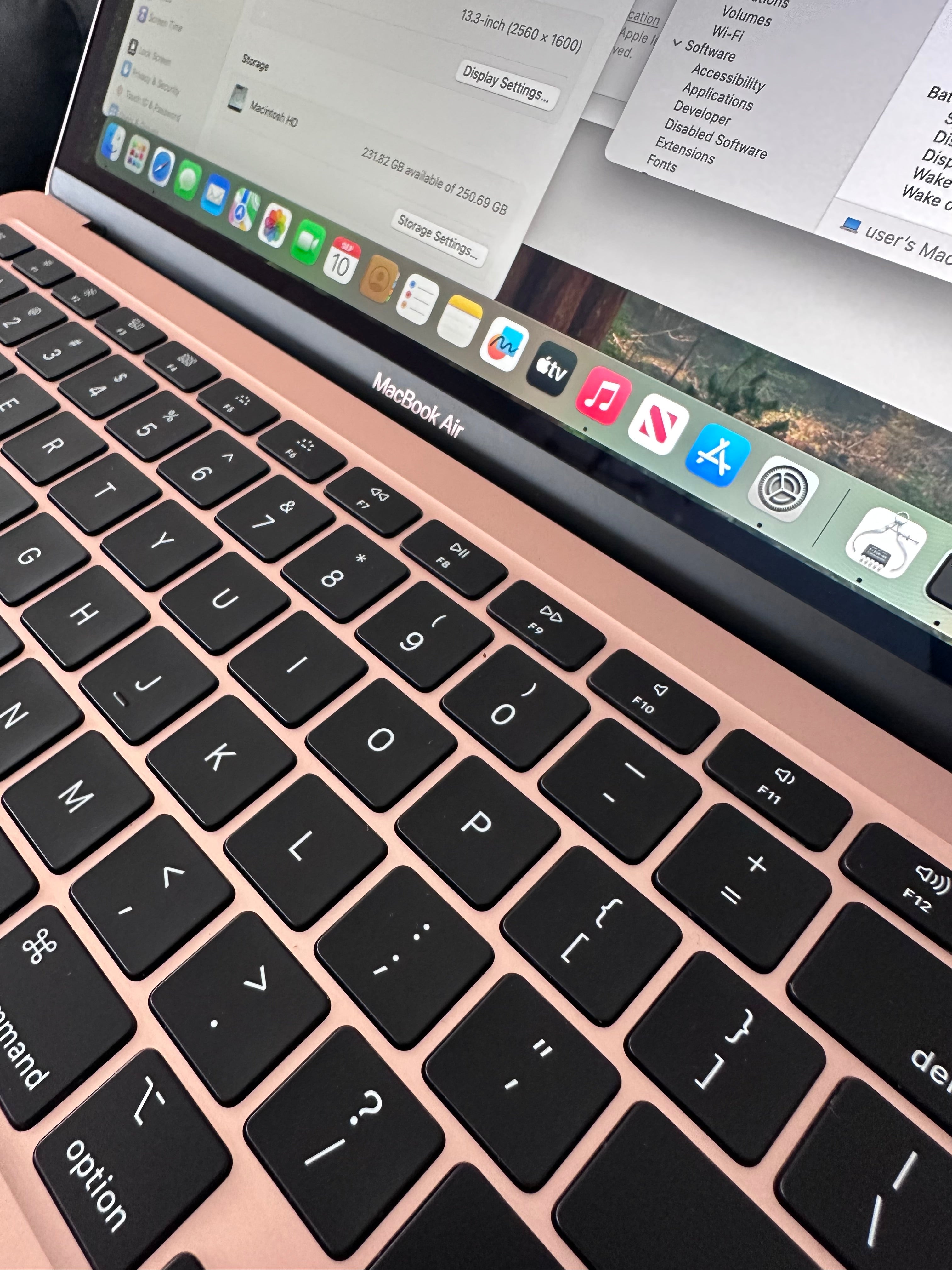2020 Apple Macbook Air Retina / Gold -8 GB-256 GB