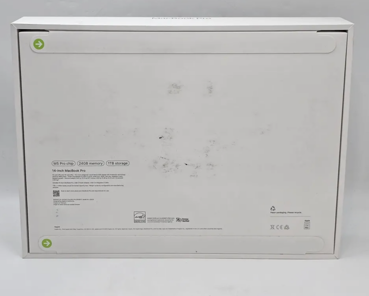2026 Apple MacBook Pro 14.2" Silver | M5 Pro - 24GB RAM - 1TB SSD | macOS