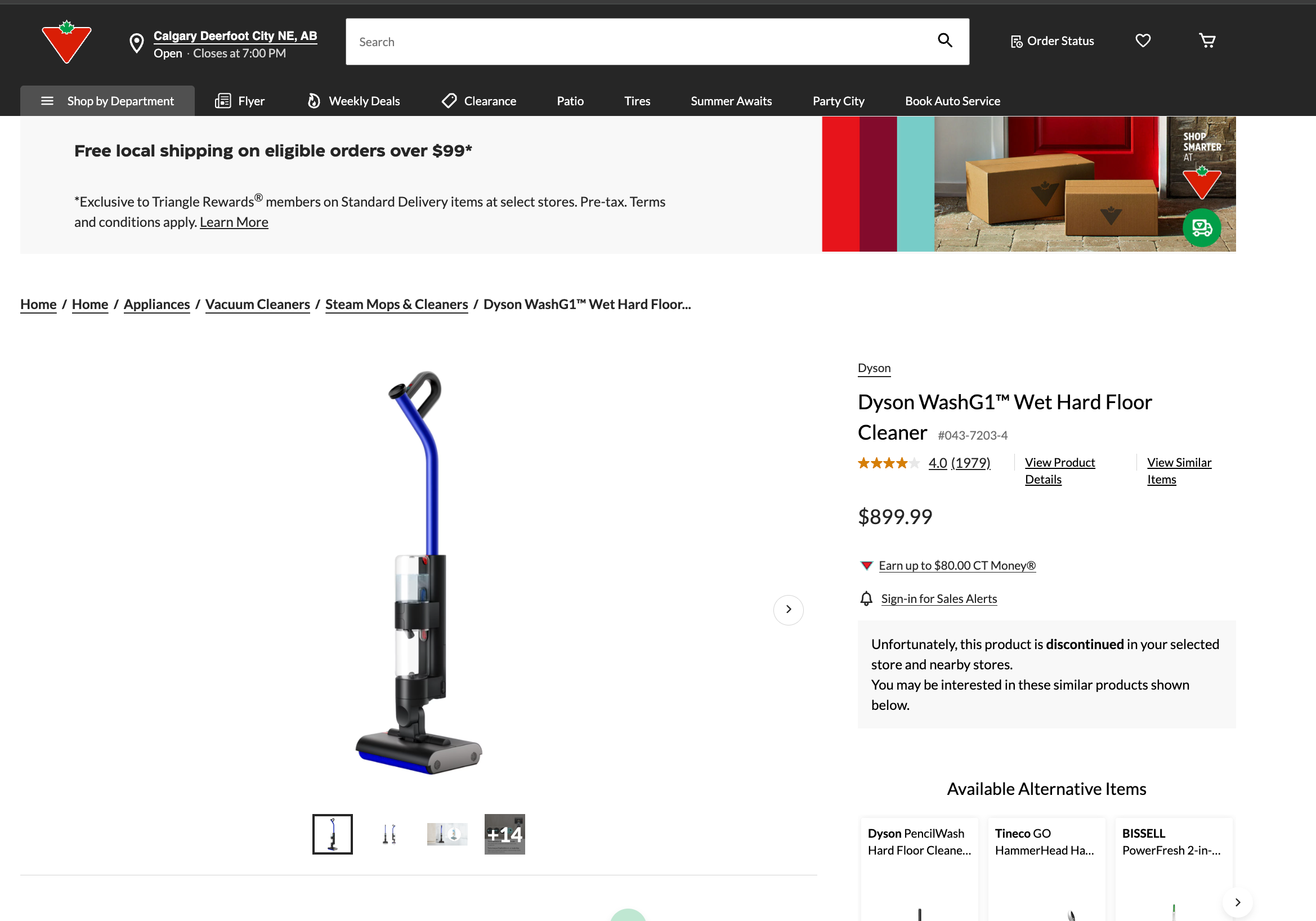 Dyson WashG1TM Wet Hard Floor Cleaner