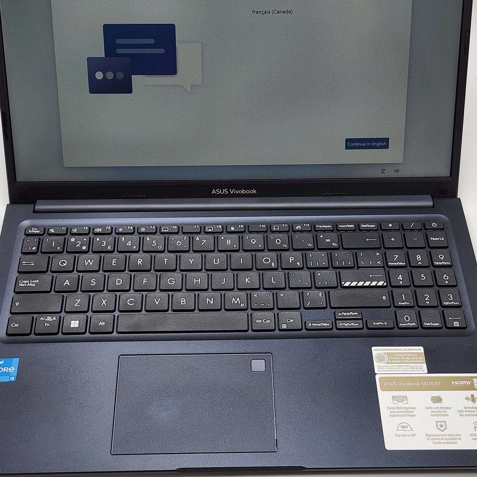 2023 ASUS VivoBook 15 15.2023 ASUS VivoBook 15 15.6" Blue | i3-1215U - 8GB - 512GB SSD | Win 11 Home