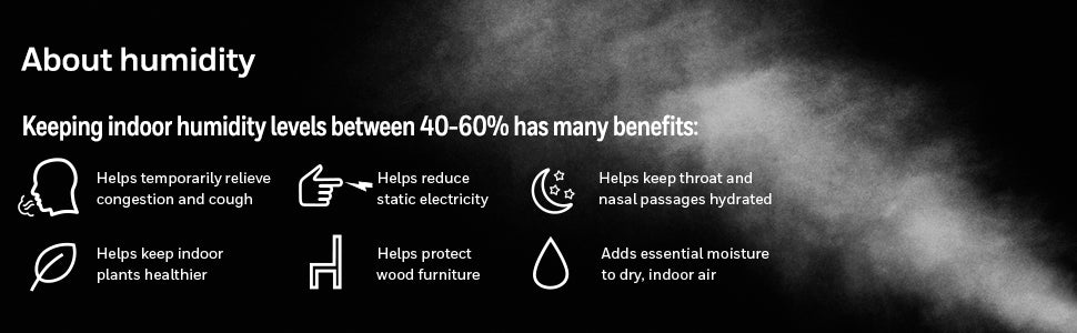 Honeywell HUL430BC Designer Series Cool Mist Ultrasonic Humidifier - Black