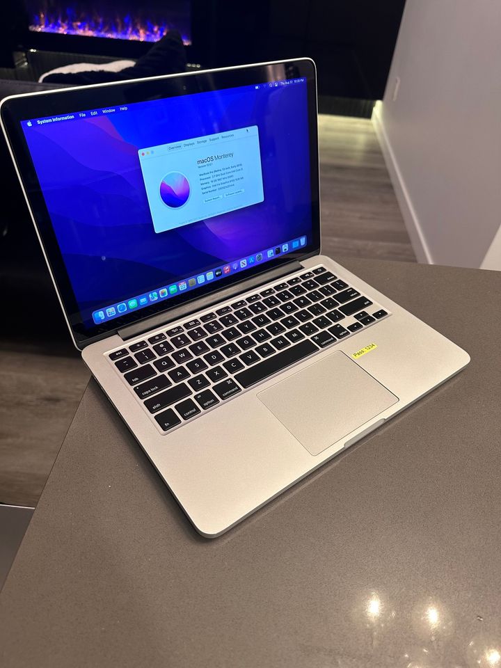 2015 Apple Macbook Pro Retina/Core i5 2.9Ghz /16GB/ Upgraded 512GB/$340