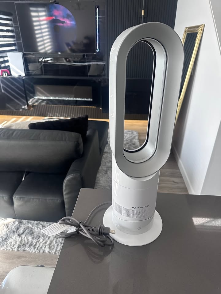 Dyson AM09 Hot + Cool Ceramic Fan Heater - White/Silver