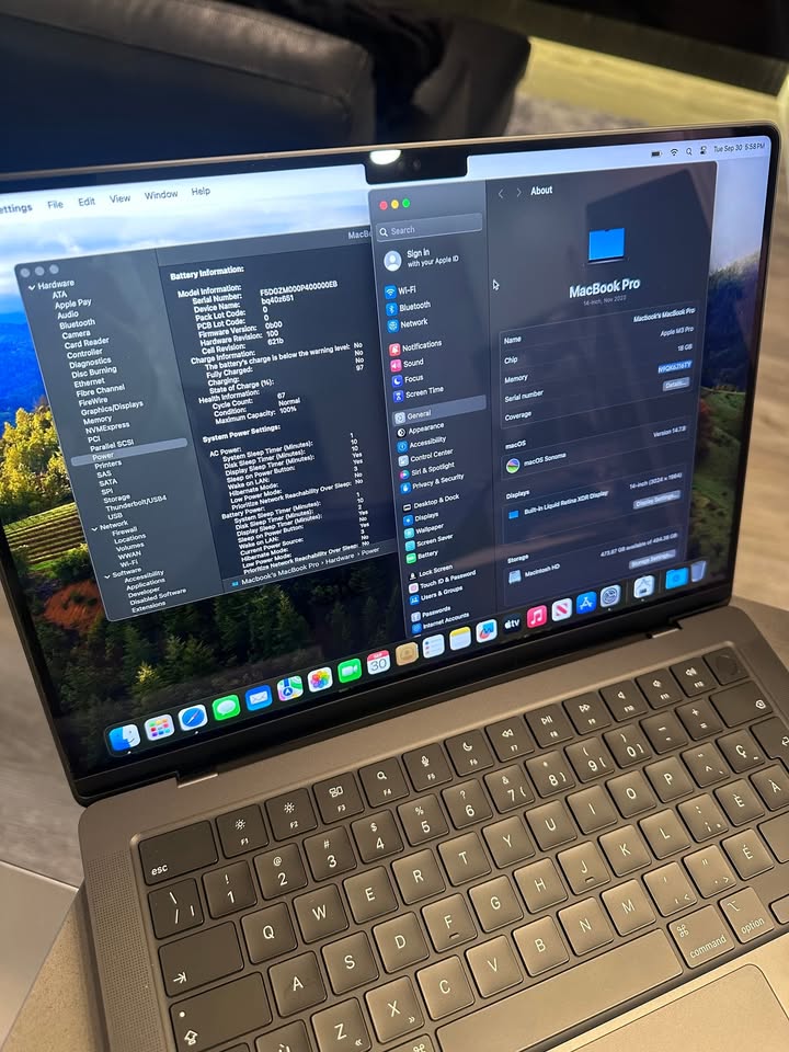 Apple MacBook Pro 14-inch (Late 2023) M3 Pro, 18GB RAM, 512GB SSD – Bl