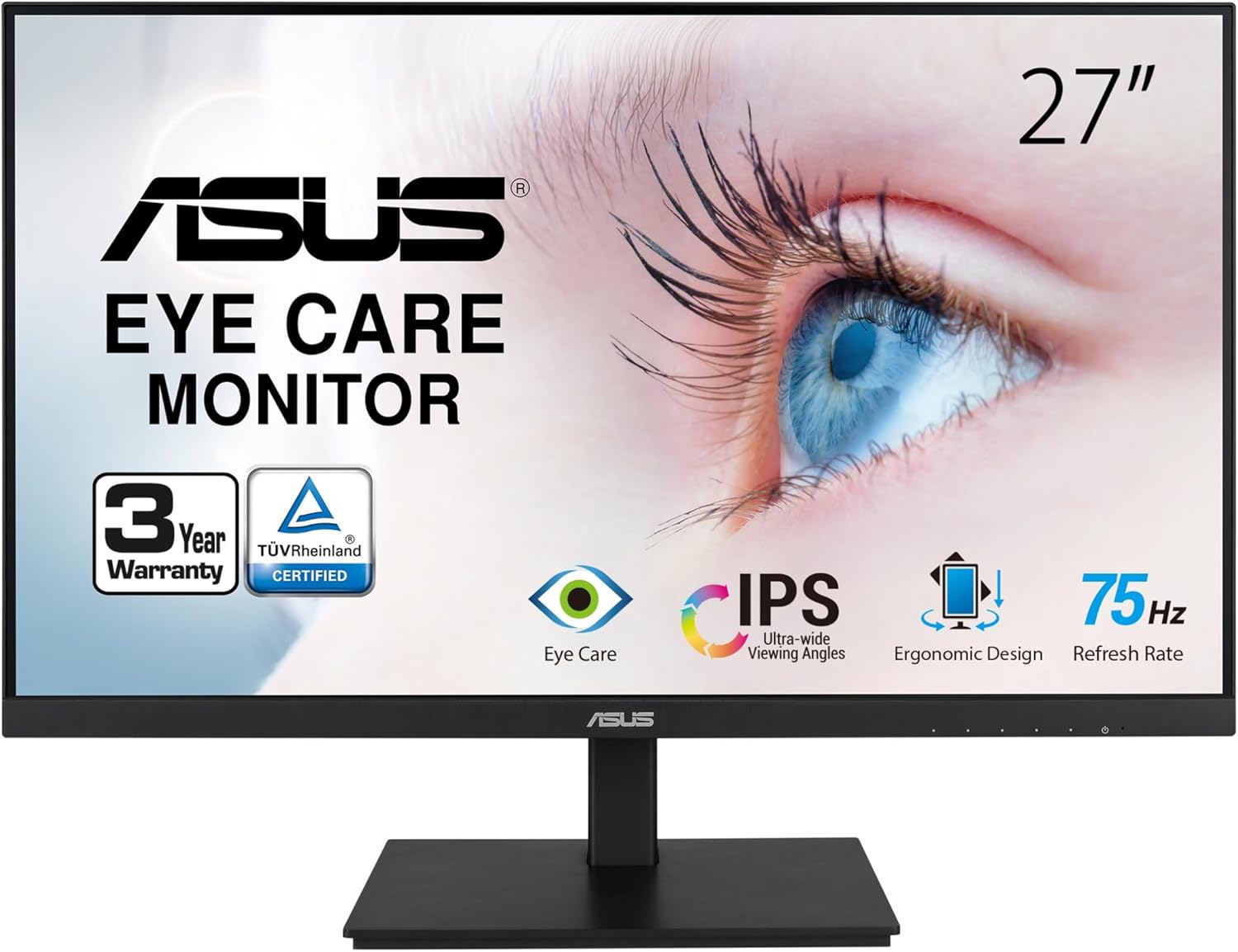 NEW Sealed - ASUS 27” Monitor, 1080P HDMI