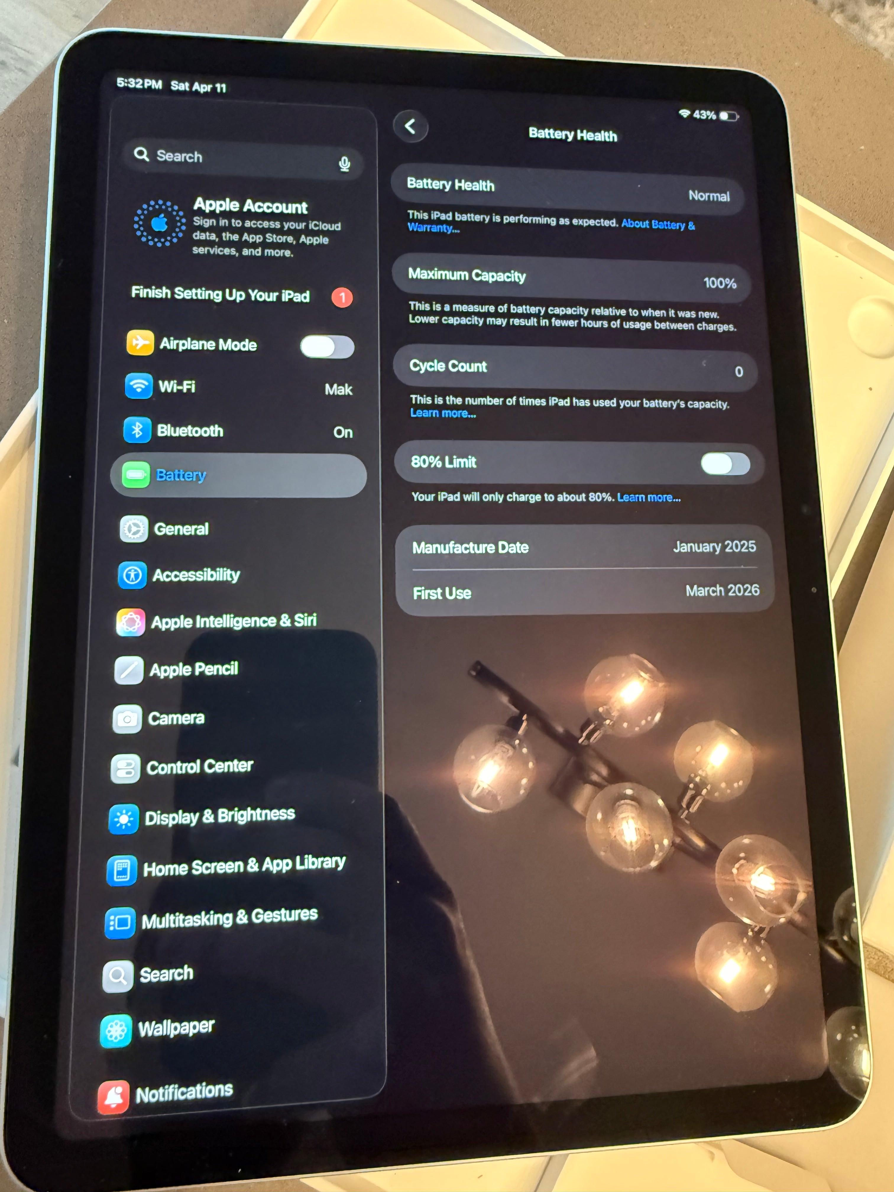 iPad Air M3 (2024) 11-inch 128 GB-Open box