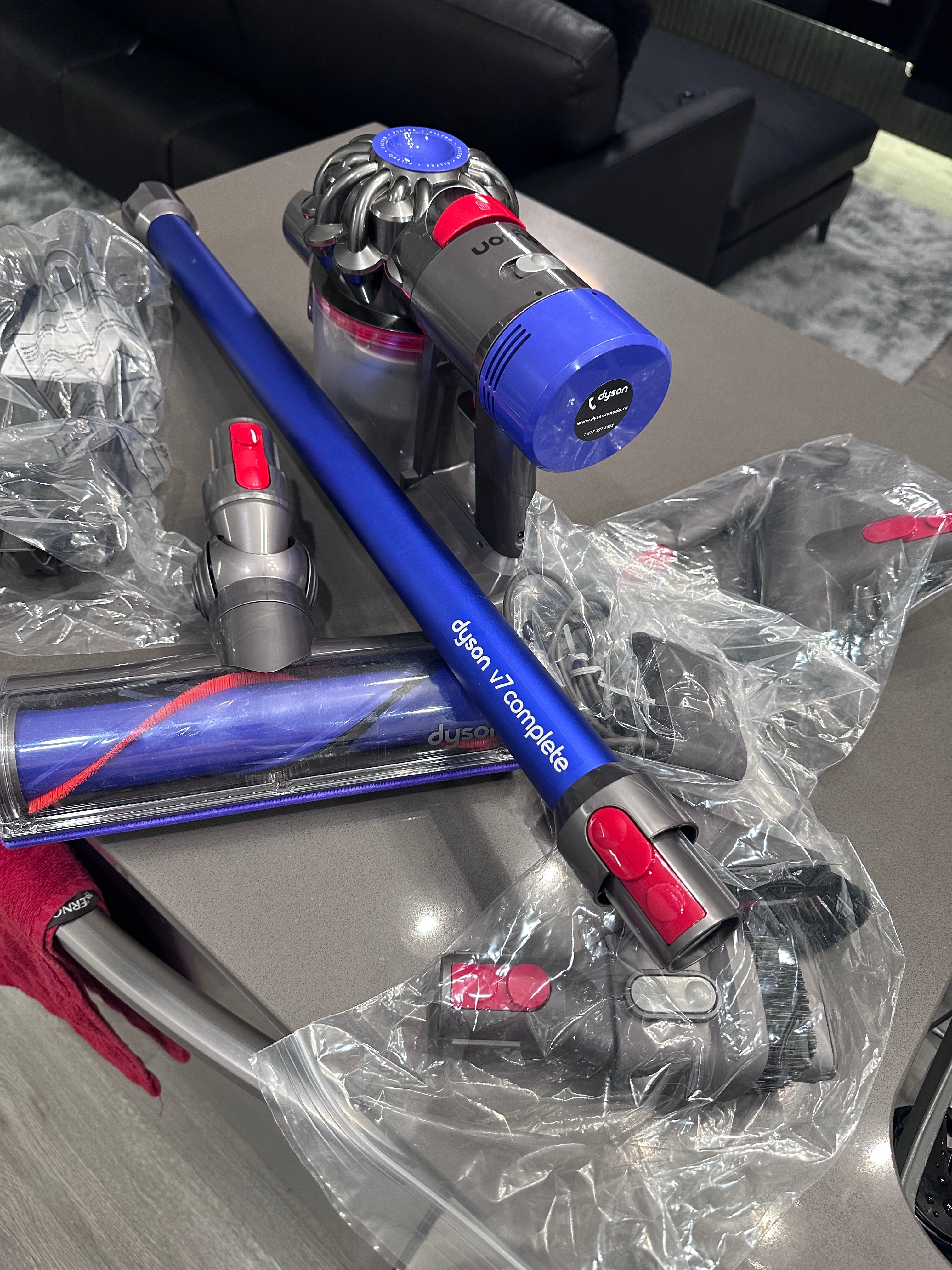 Dyson V7 Complete Cordless Stick Vacuum - Iron/ Blue