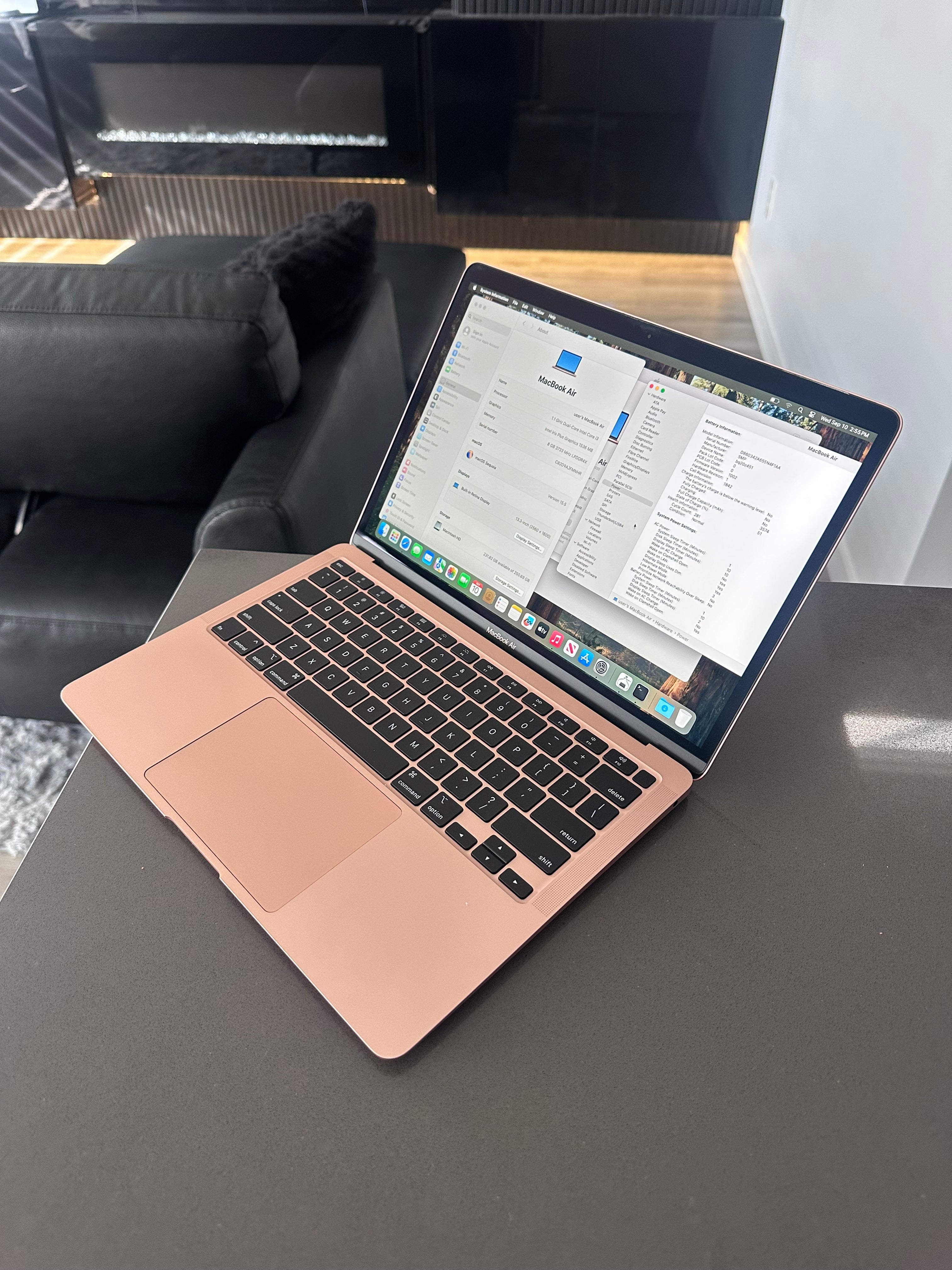 2020 Apple Macbook Air Retina / Gold -8 GB-256 GB