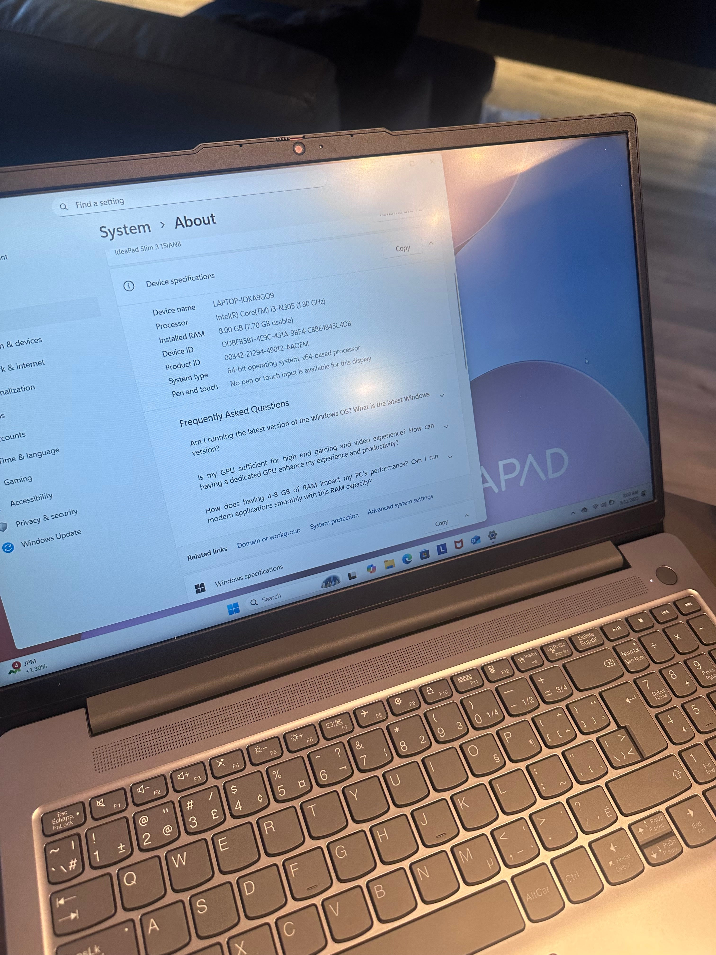 Mid 2024 Lenovo IdeaPad Slim 3 15.6" Intel 8 CORE, 8GB RAM, 512GB SSD