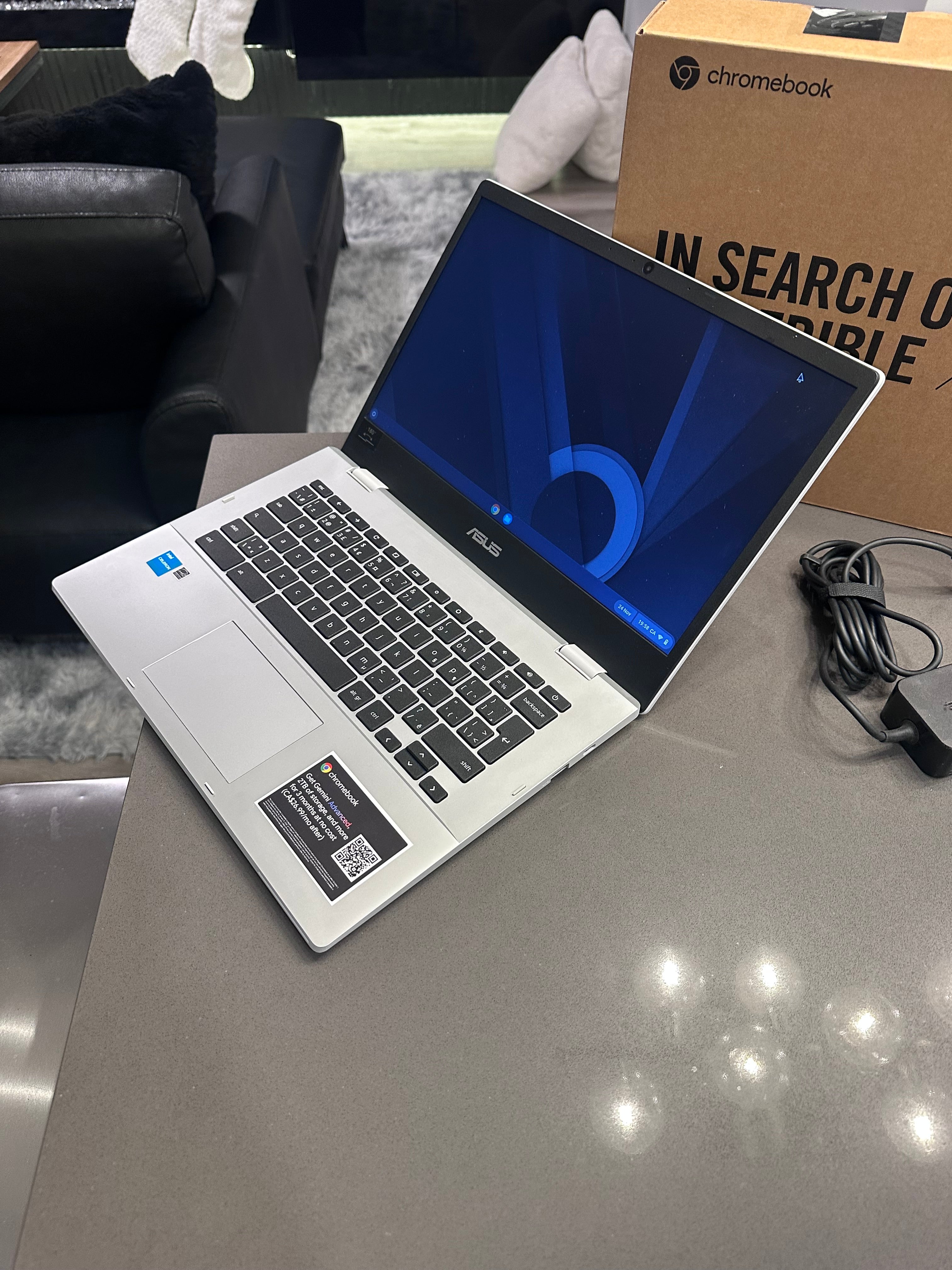 Asus Chromebook, 14" FHD NanoEdge Display, Intel QUAD Core