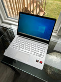 HP 14 FHD Laptop- AMD Ryzen - 512 GB SSD - 8GB Ram - Brushed Aluminum